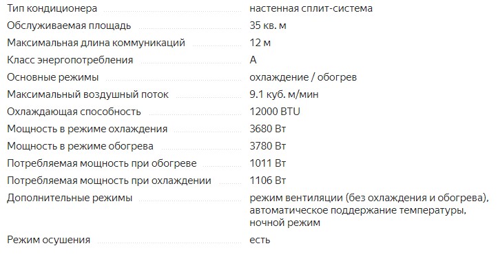 Настенная сплит-система Timberk T-AC12-S27